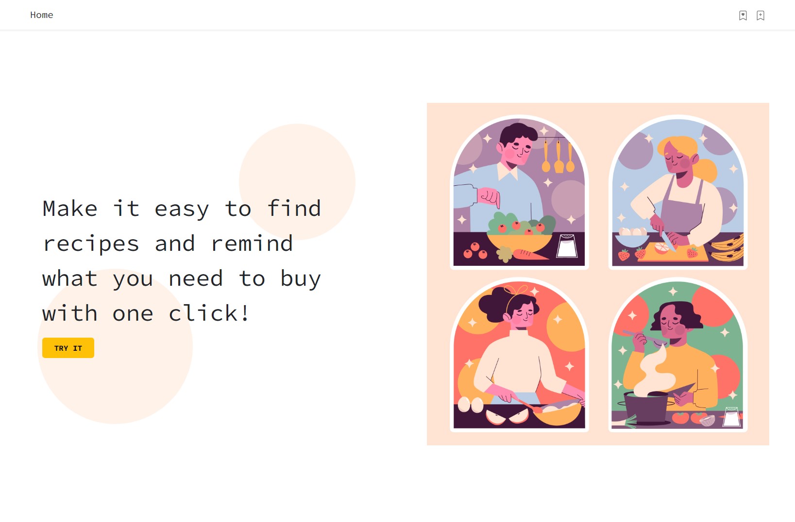 tobuy project landing page